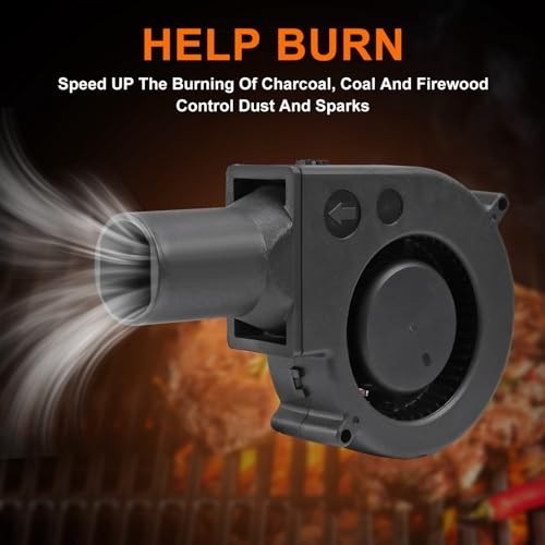 2Pcs 97mm BBQ Fan Blower 12V with Variable Speed Controller for Quick Charcoal S