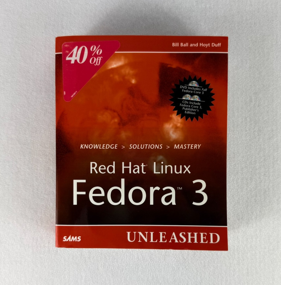 RED HAT LINUX FEDORA 3 Unleashed + Original Discs - Sams Publishing