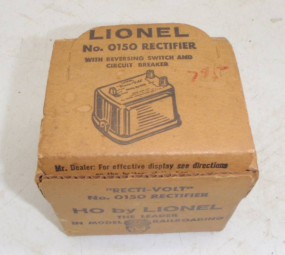 Lionel Recti Volt HO Scale 0150 Rectifier w Box