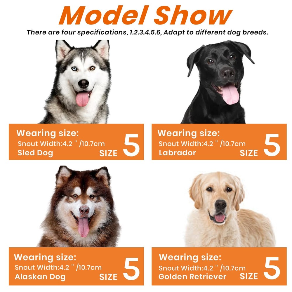 Dog Muzzle Basket Muzzle Anti Biting Chewing Sturdy Lightweight Muzzle Allows...