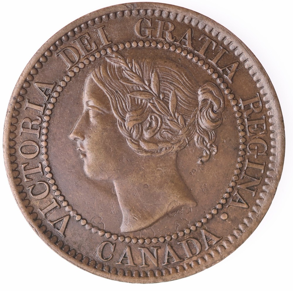 1858 Canada 1 Cent - AU - Lot#120P
