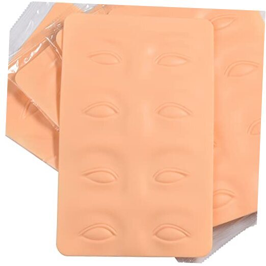 6 Pcs 3D Tattoo Practice Eyebrow Eyeline Practice Skins Permanent Eyebrow