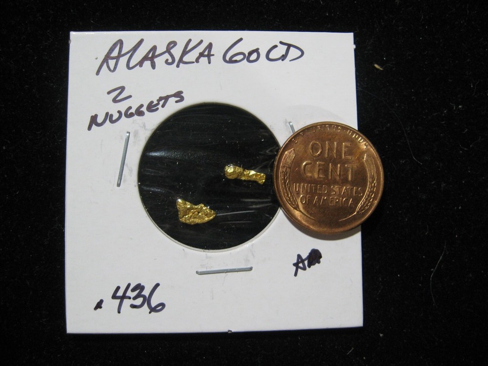 ALASKA GOLD NUGGETS .436 GRAM