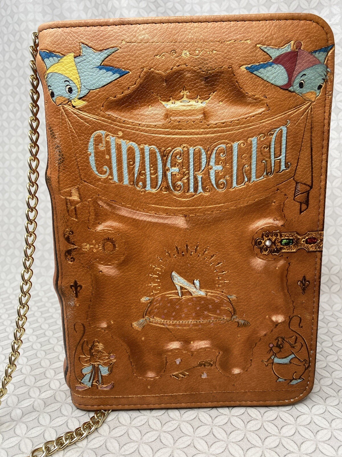 Loungefly Disney Cinderella Book Crossbody Purse Bag Cosplay