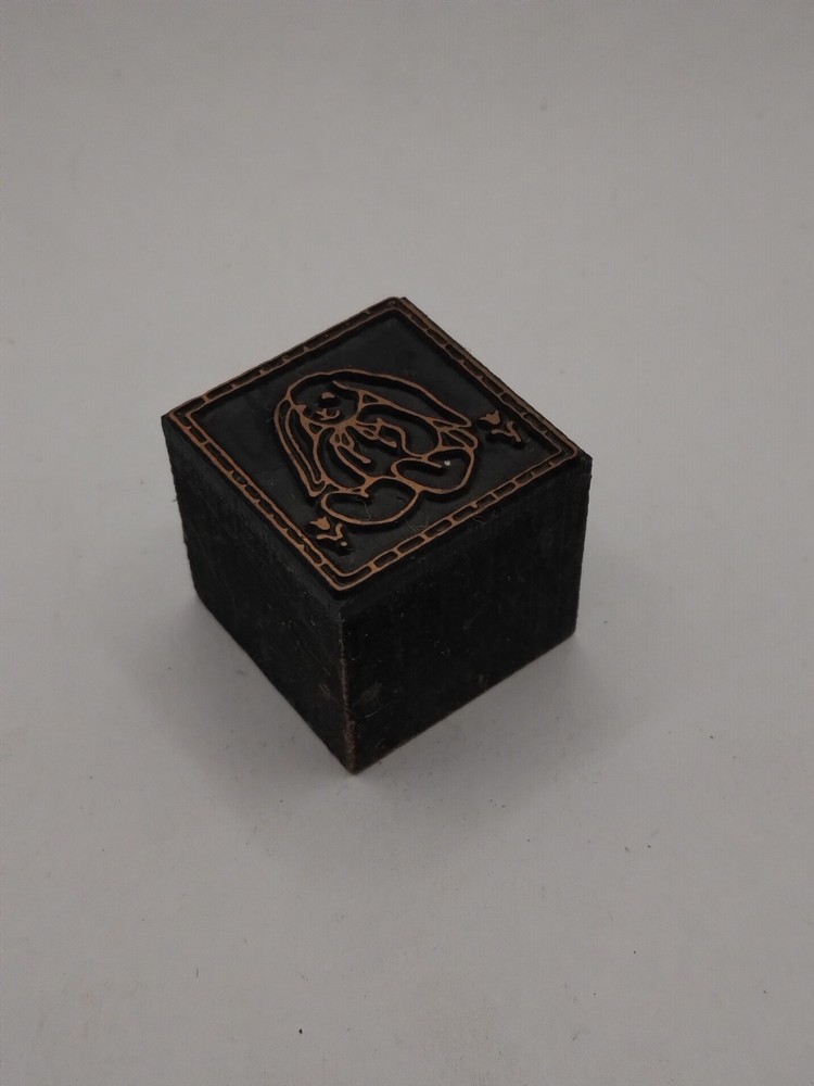 Printing Letterpress Printers Block Bunny Rabit