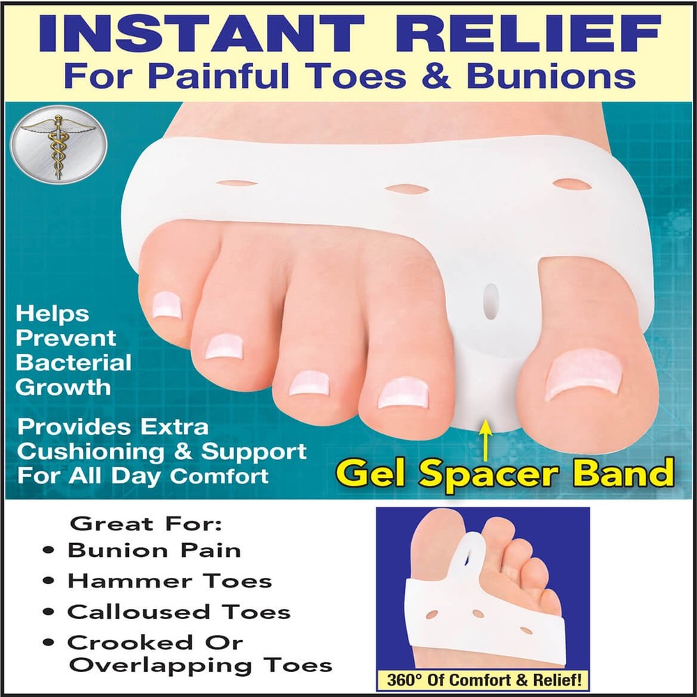 Gel Bunion Spacer Band Pair