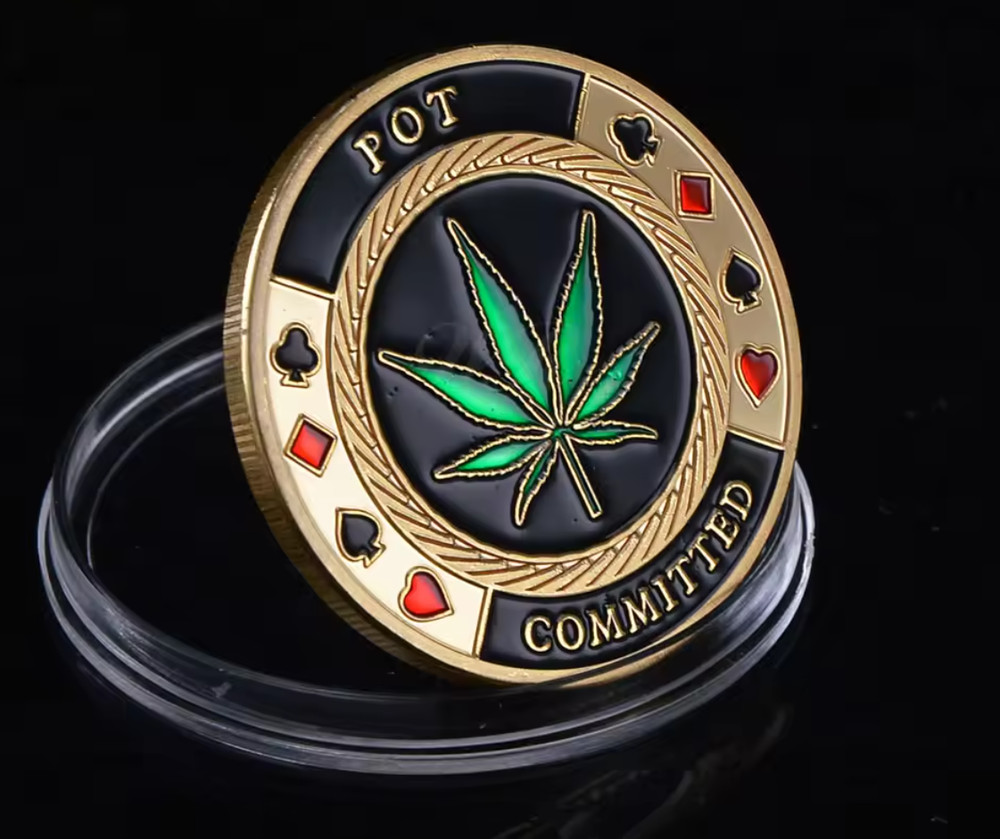Pot Committed - Metal Guard Card Protector (Clear Cover Included)