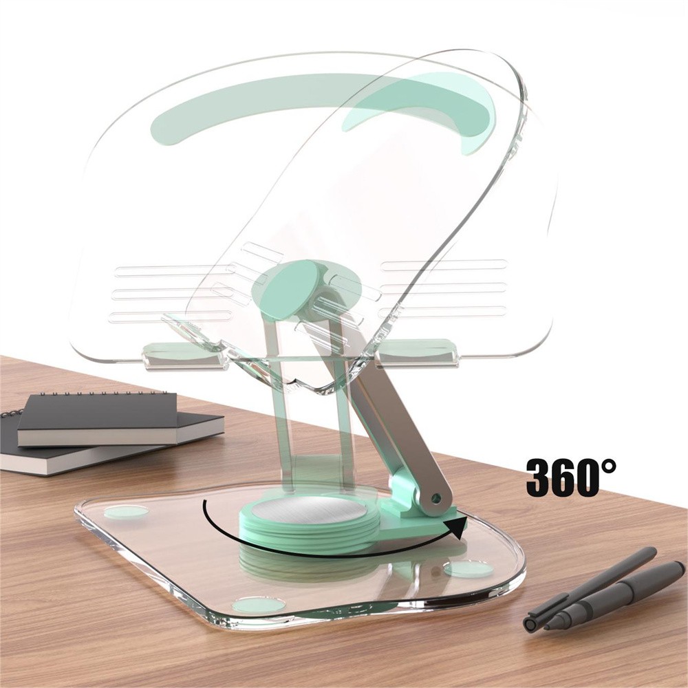 Foldable Laptop Tablet Pad Stand 360° Rotating Adjustable Desktop Holder Bracket