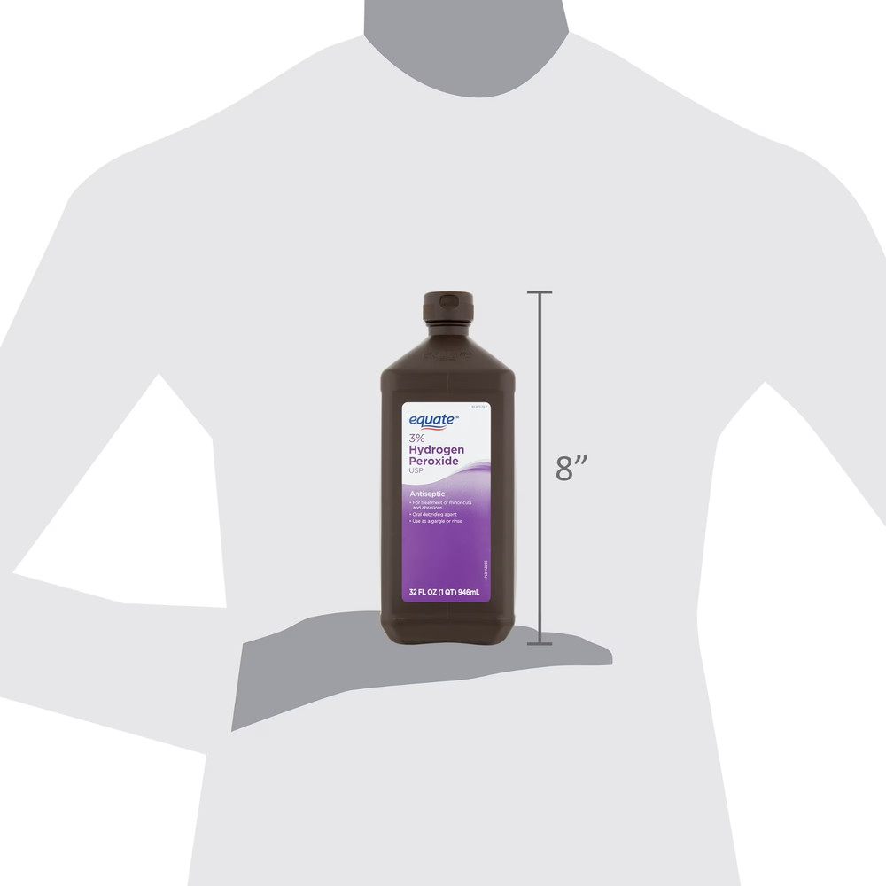 Equate 3% Hydrogen Peroxide Liquid USP Antiseptic, 32 fl oz