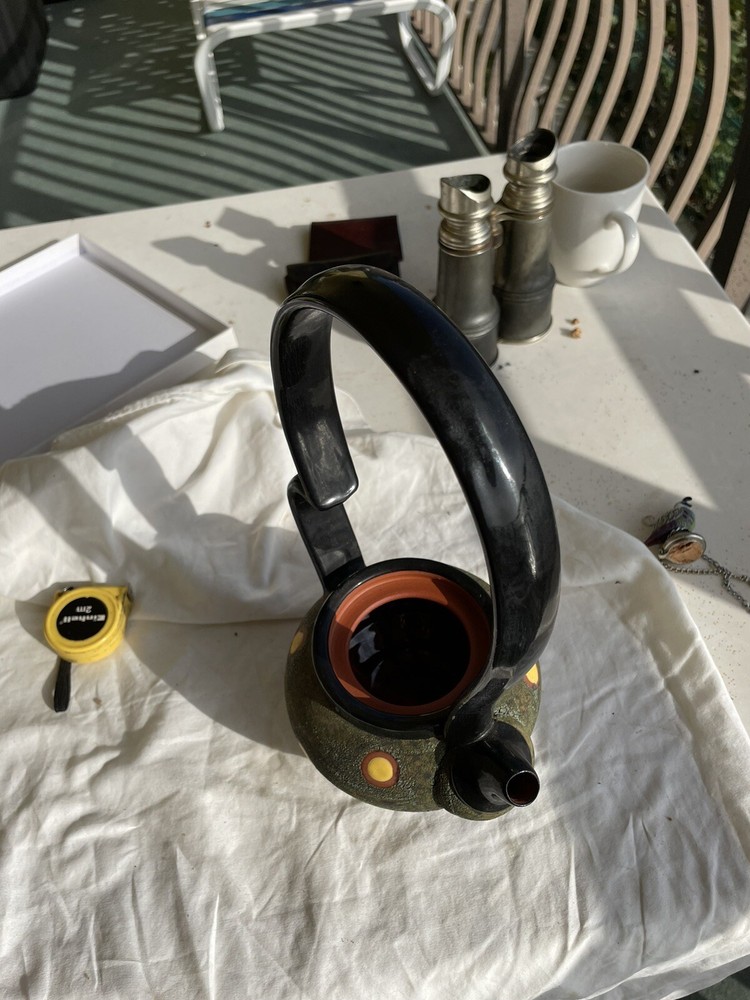 Signed Quite Unique Ceramic Studio Pottery Tea Caddle 13’