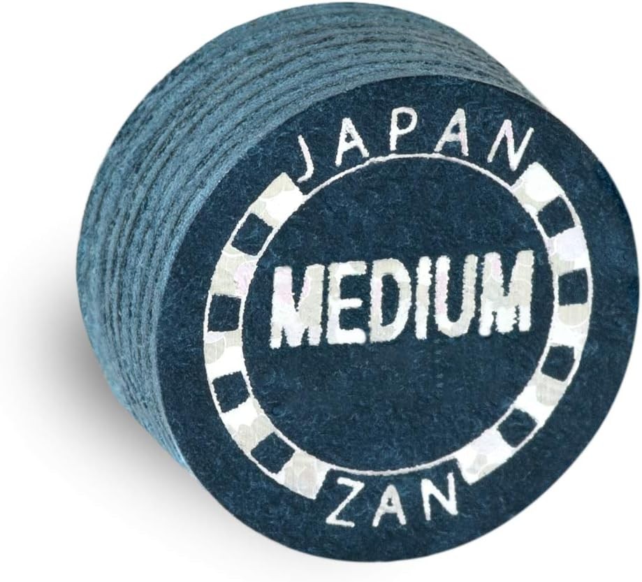 Zan Plus Medium Pool Billiard CUE TIP - 1 pc - 8 Layers (13 mm)