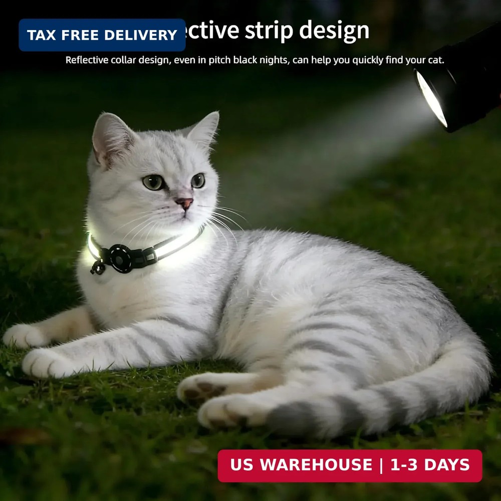 GPS Collar for Cats (Android Only) Smart Tag,Pet Tracker,Waterproof Compatible w