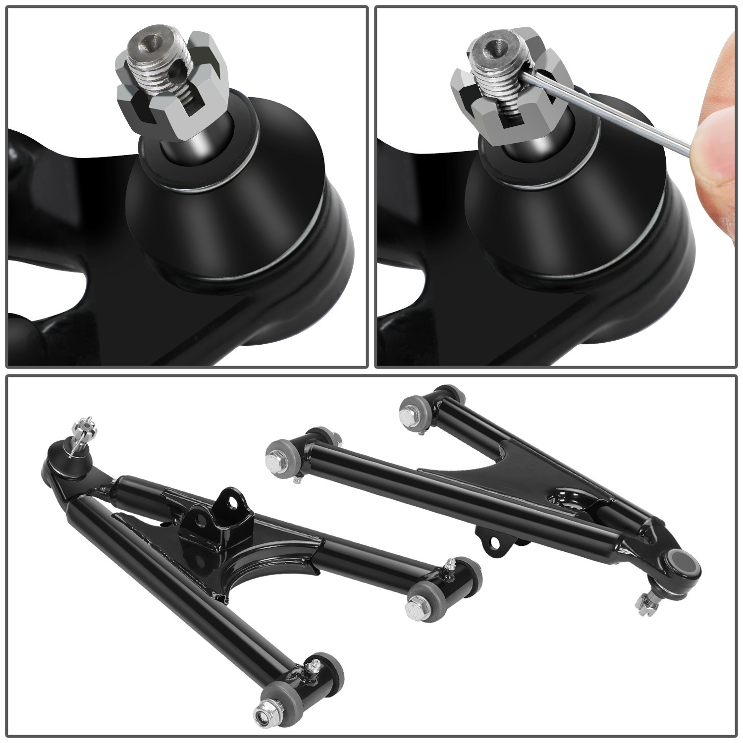 For 1991-2006 Yamaha Banshee 350 YFZ350 Front Upper Lower Control A-Arm Set