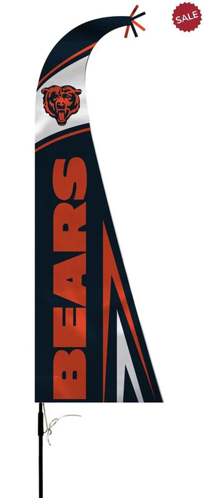 Chicago Bears Flag Premium Feather Style CO