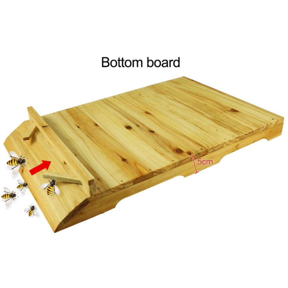 Auto Drain Honey Bee Hive Bee Boxes Beehive Starter Kit +7 Beekeeping Frames New