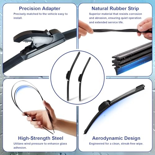 22" + 22" Windshield Wipers Compatible with Dodge Charger 2006