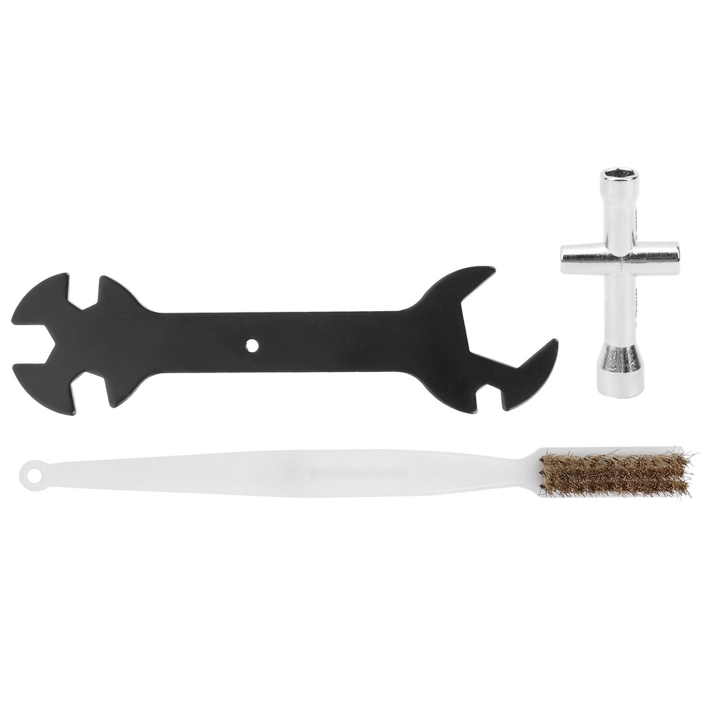3Pcs 3D Printer Cleaning Tool Set Wrench + Mini Socket + Nozzle Brush Kit