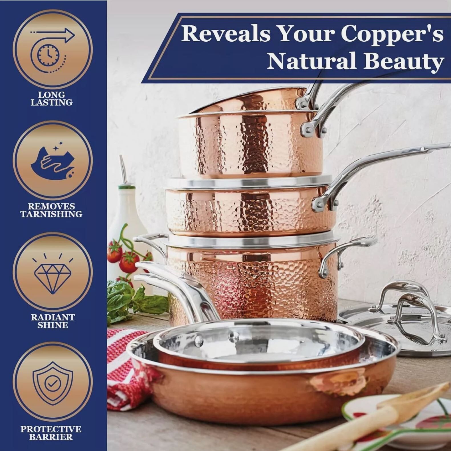 Goddard?s Copper & Brass Polish, Copper Cleaner & Brass Cleaner for Long-Lasting