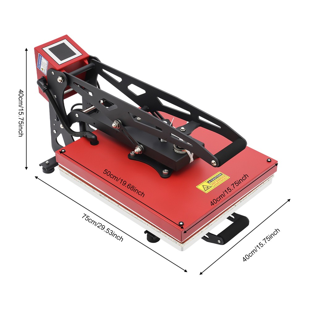40*50cm Clamshell Open Heat Press Machine with Slide Out Function Heavy