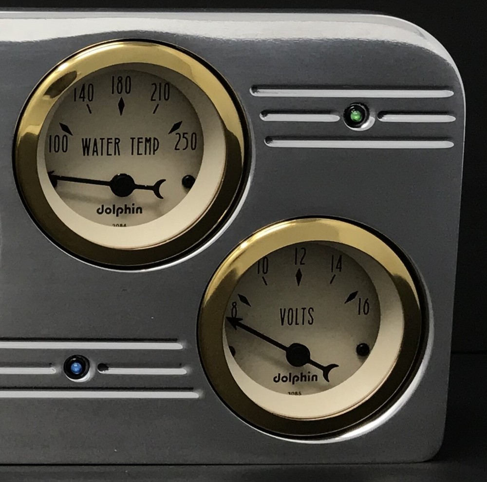 1937 1938 Pontiac 5 Gauge Dash Panel Insert Mechanical Speedometer Gold