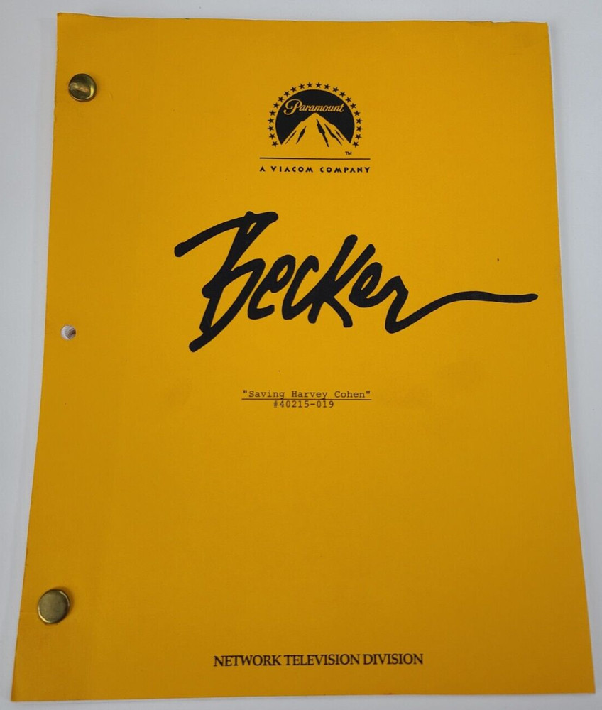 BECKER / Eric Cohen 1999 TV Script, Ted Danson "Saving Harvey Cohen"