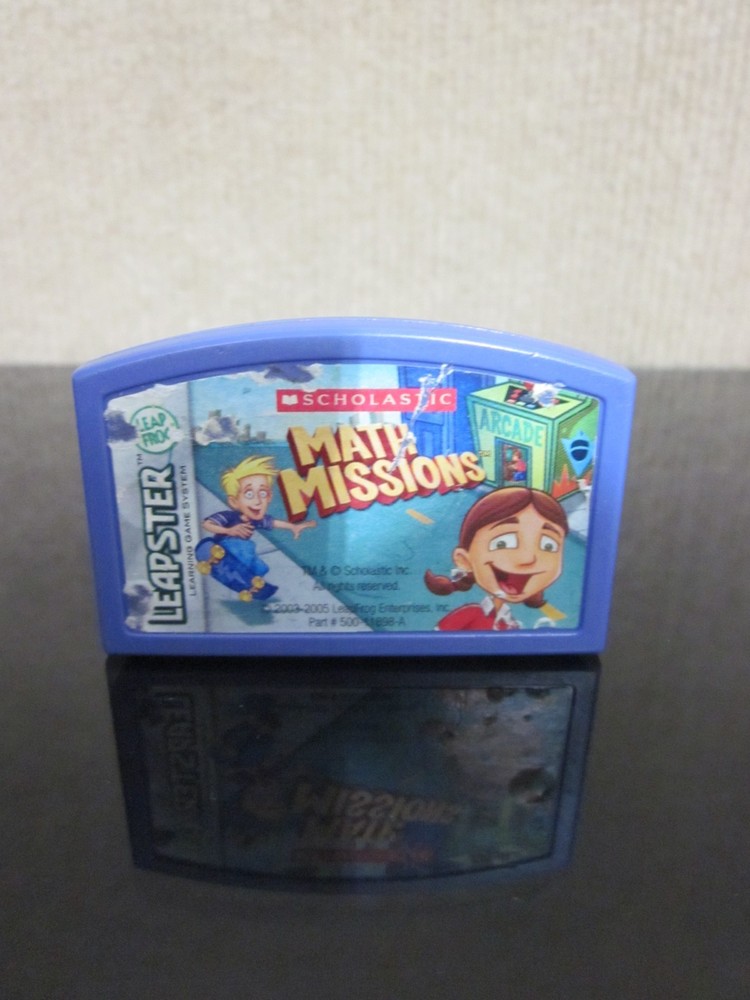 Leap Frog Scholastic Math Missions Leapster Learning Game System Game Cartridge