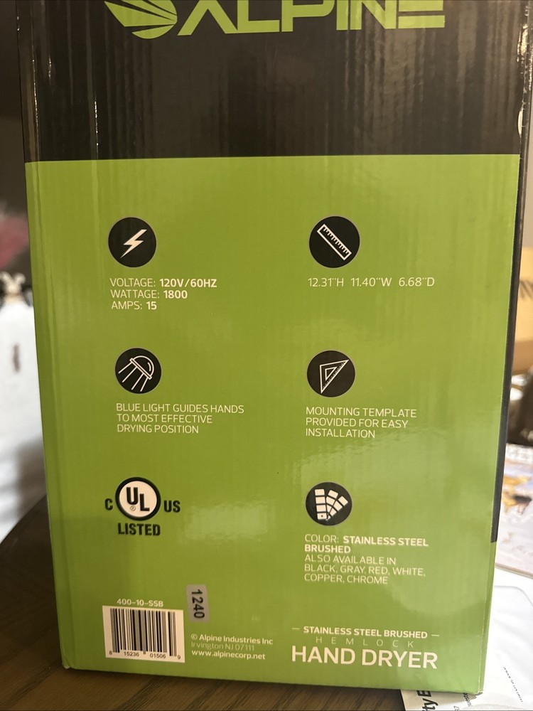 Alpine Hemlock Hand Air Dryer