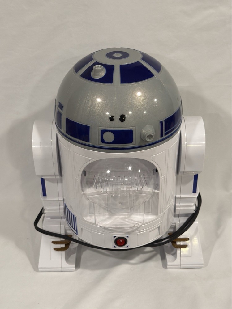 🍿 Star Wars R2-D2 Popcorn Maker – Works Great! Missing Scoop Lid