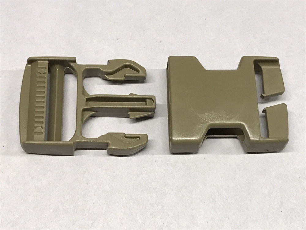 Replacement Tan 499 Buckle Set for OCP Rucksack / Backpack Webbing USGI