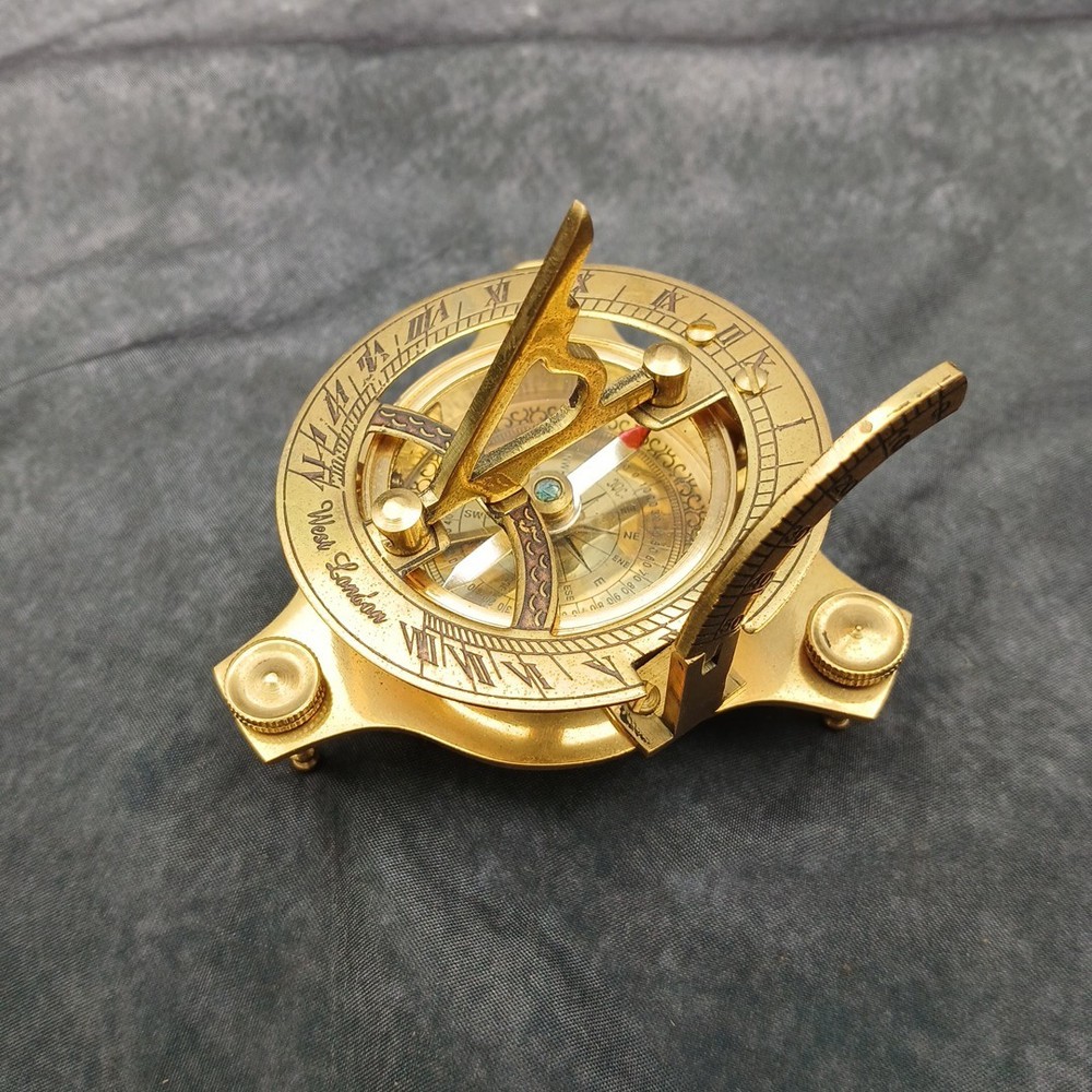 West London Brass Compass Folding