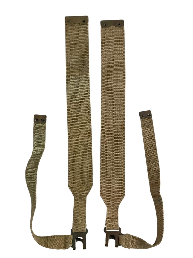 WW2 Canadian P37 Webbing L Straps Pair