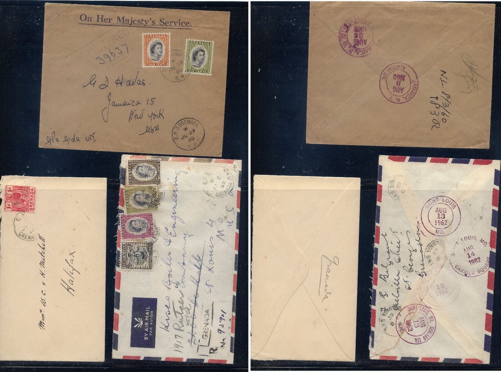 Ceylon   3 covers,  one censor,  2  registered