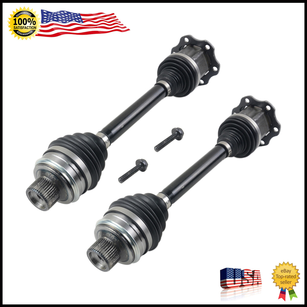 2pcs Front Left Right Axle Shaft For 2009-2017 Audi Q5 2.0L 3.0L 3.2L 8R0407271