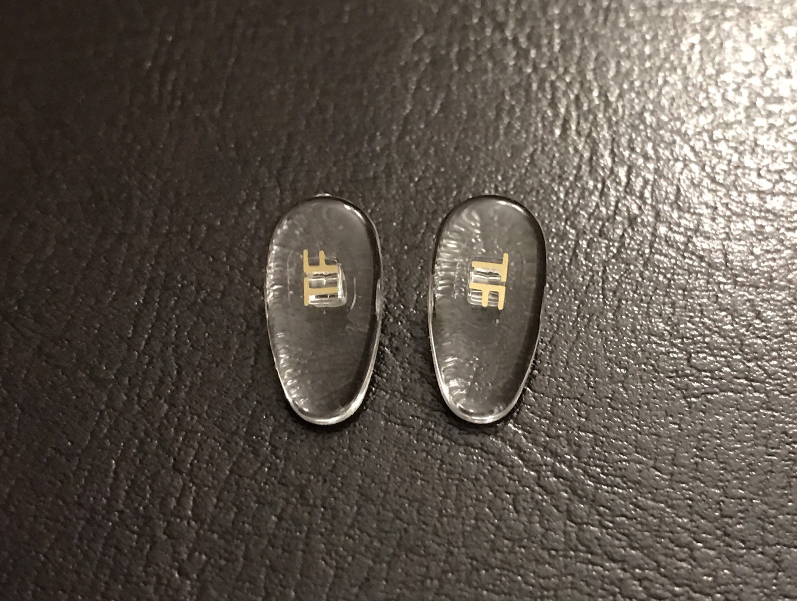 New High Quality Replacement Snap-In Nose Pads for Tom Ford Eyewear Gold 1 Pair