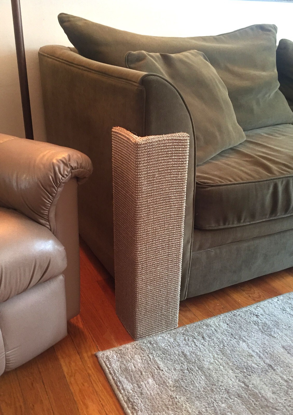 Sofa-Scratcher Squared Cat Scratching Post & Couch Corner Protector