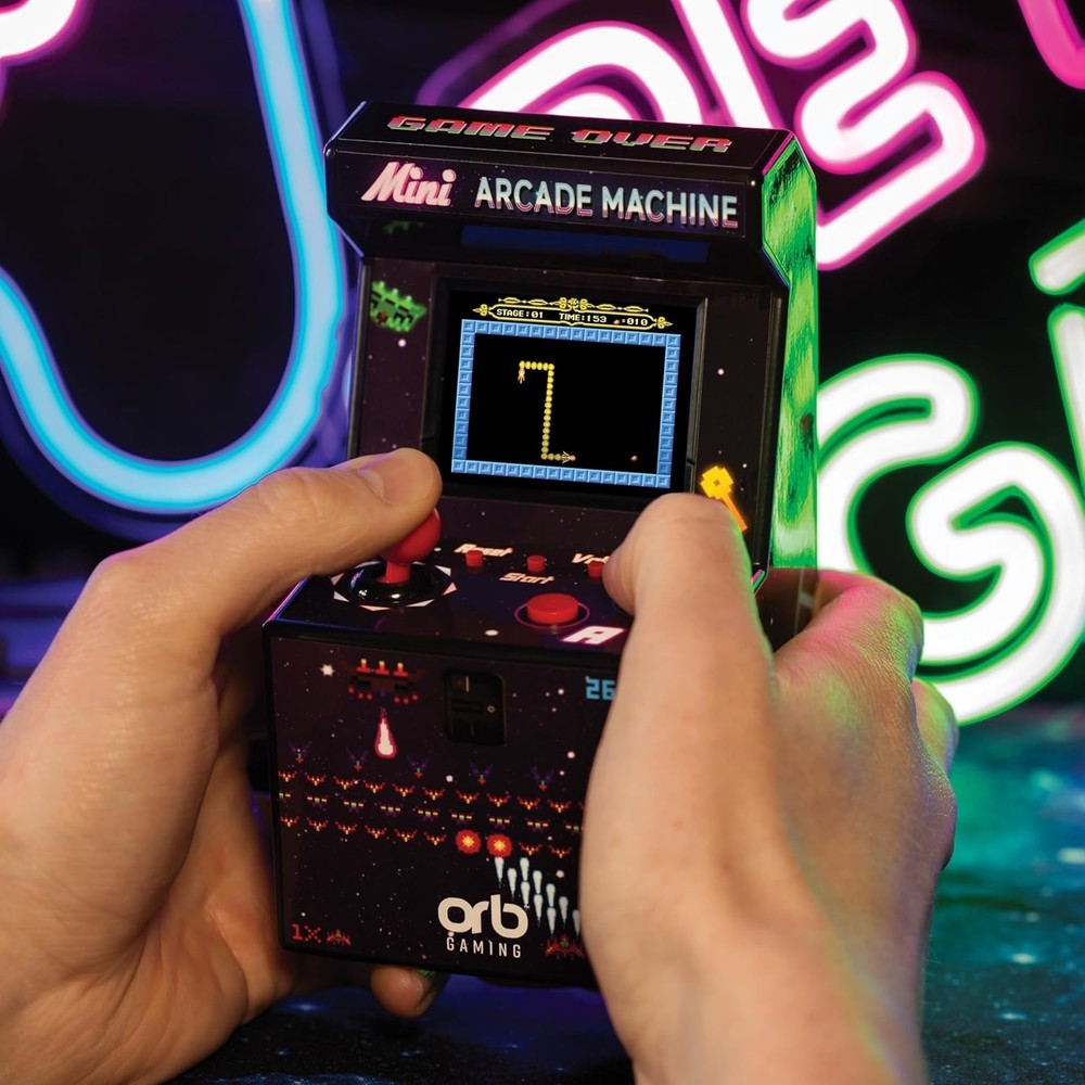 Handheld Mini Arcade Console - 240 Built-in Games, 2.5” Display, Classic Fun