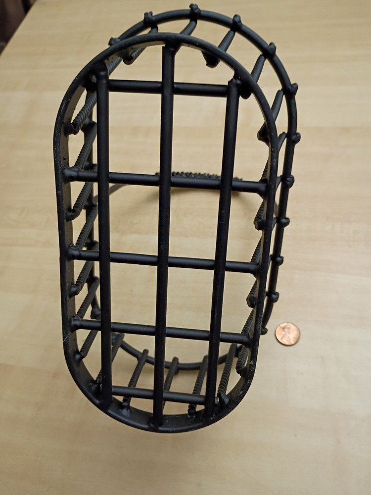 Black Ornate Basket - All Metal - Unknown Maker