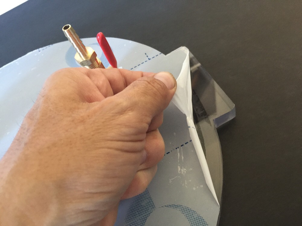 Vacuum Chamber Lid 9" Diameter Polycarbonate Complete And Ready Degassing