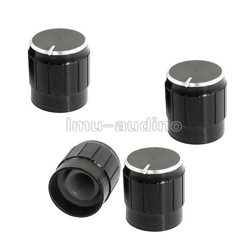 5Stk Volume Control Rotary Knobs For 6mm Dia Knurled Shaft Potentiometer Durable