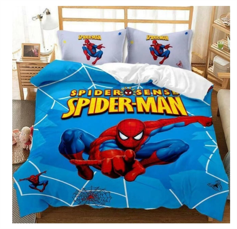 Spiderman Bedding Set 3PCS Cover Pillowcase Comforter Cover Spider-man US Size