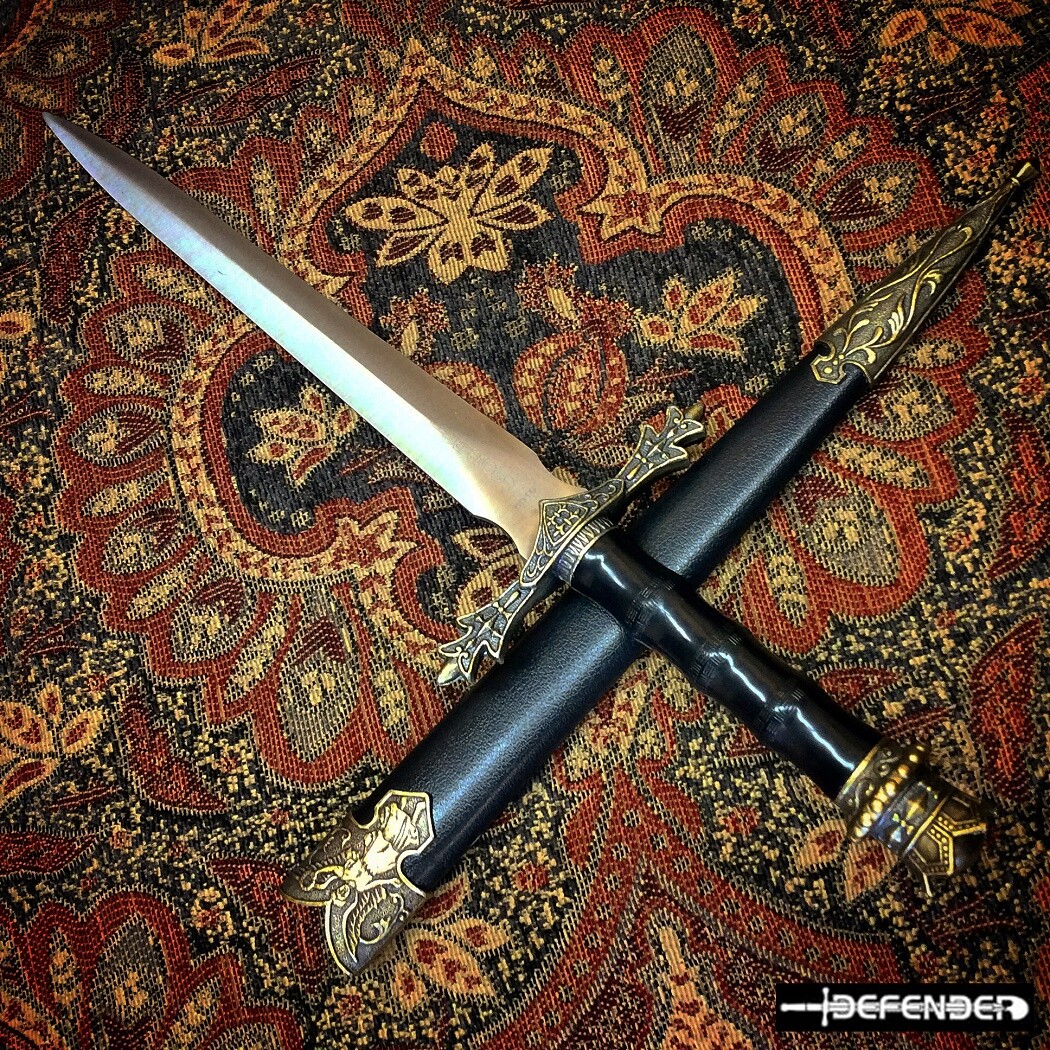 Medieval 14" WitchKing Movie Sword Brand New Dagger Knife with Sheath Fantasy