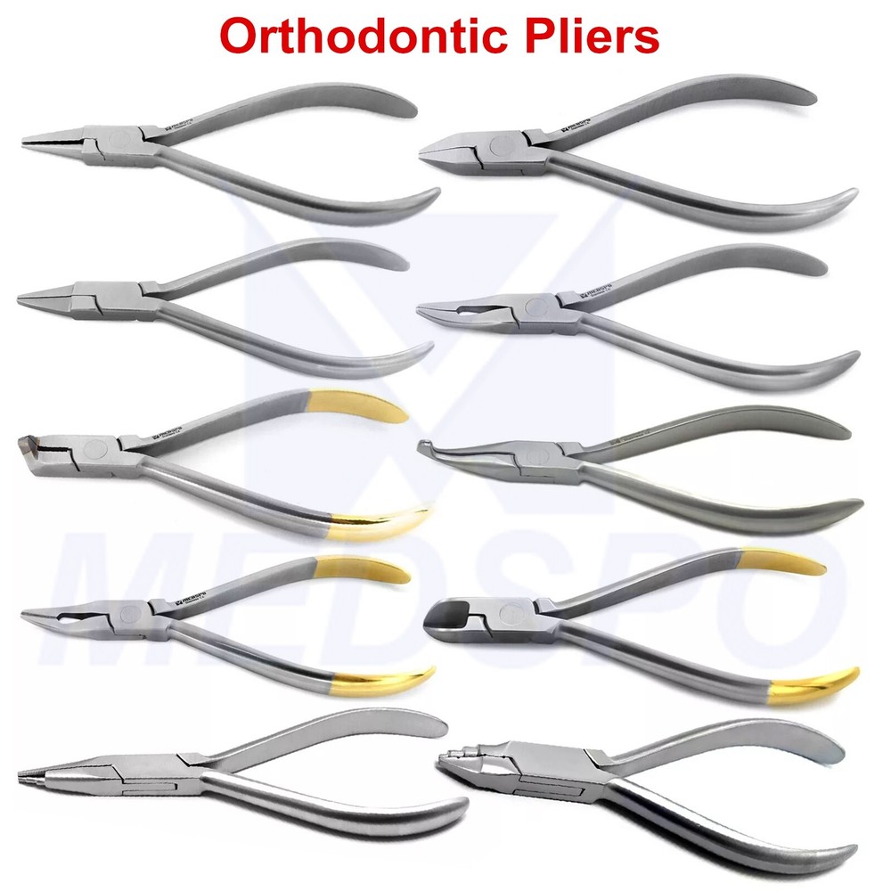 Orthodontic Braces Arch Wire Bending Loop Forming Pliers Dentist Lab Instruments