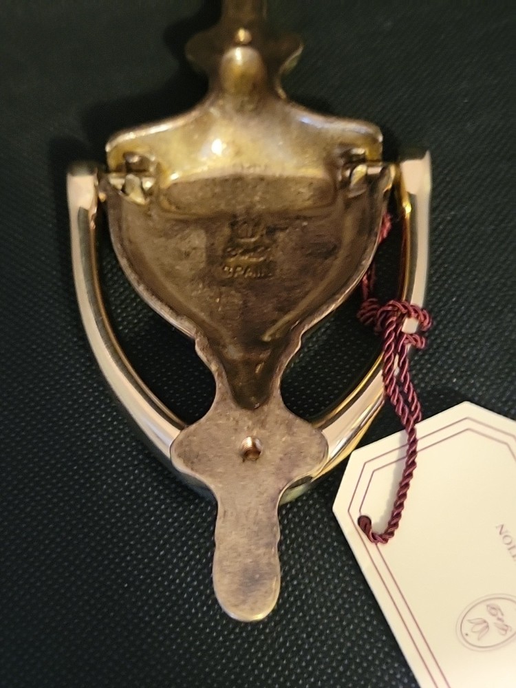 Classic Polished Solid Brass Door Knocker Engraved "Miller"