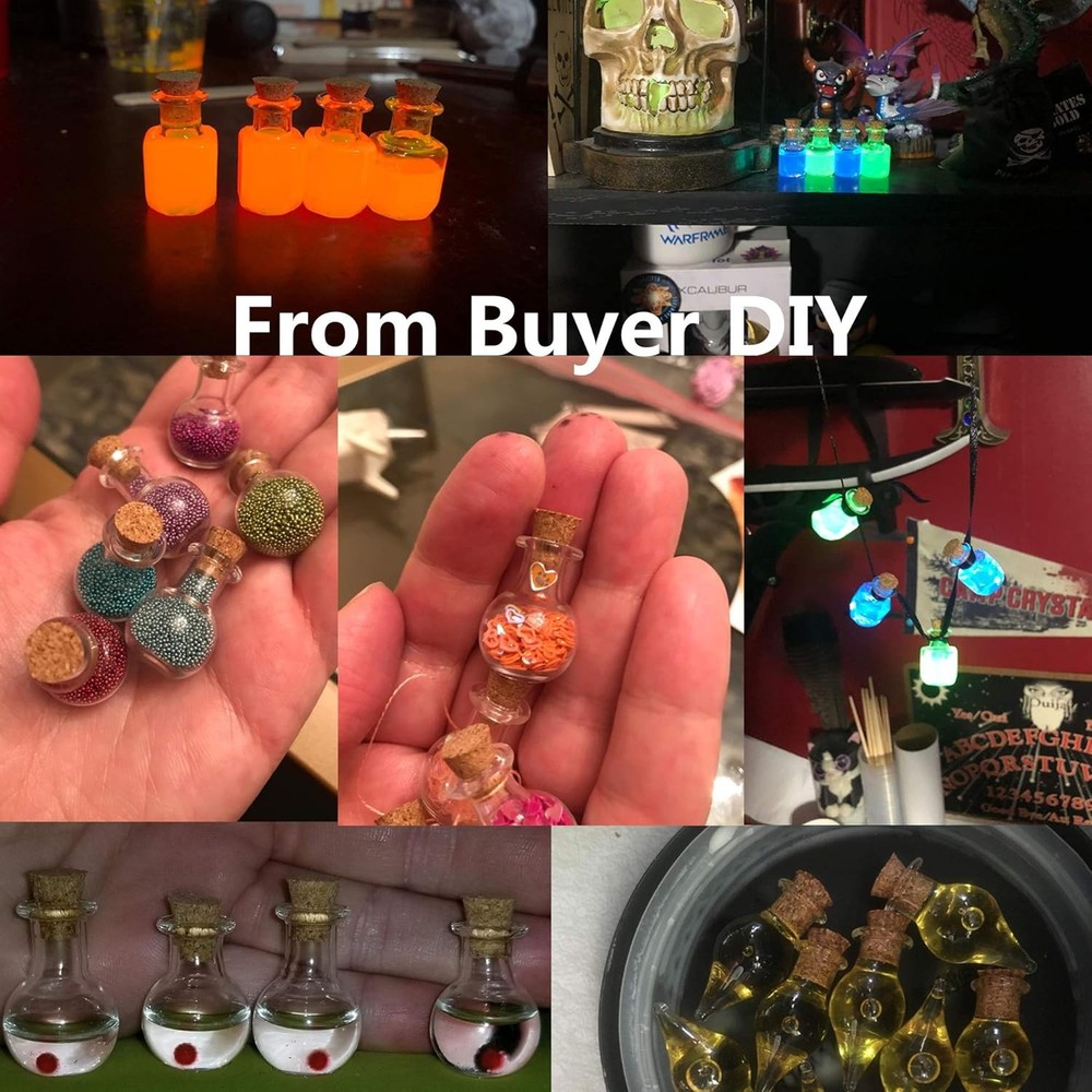 Mini Glass Bottle with Cork Stopper