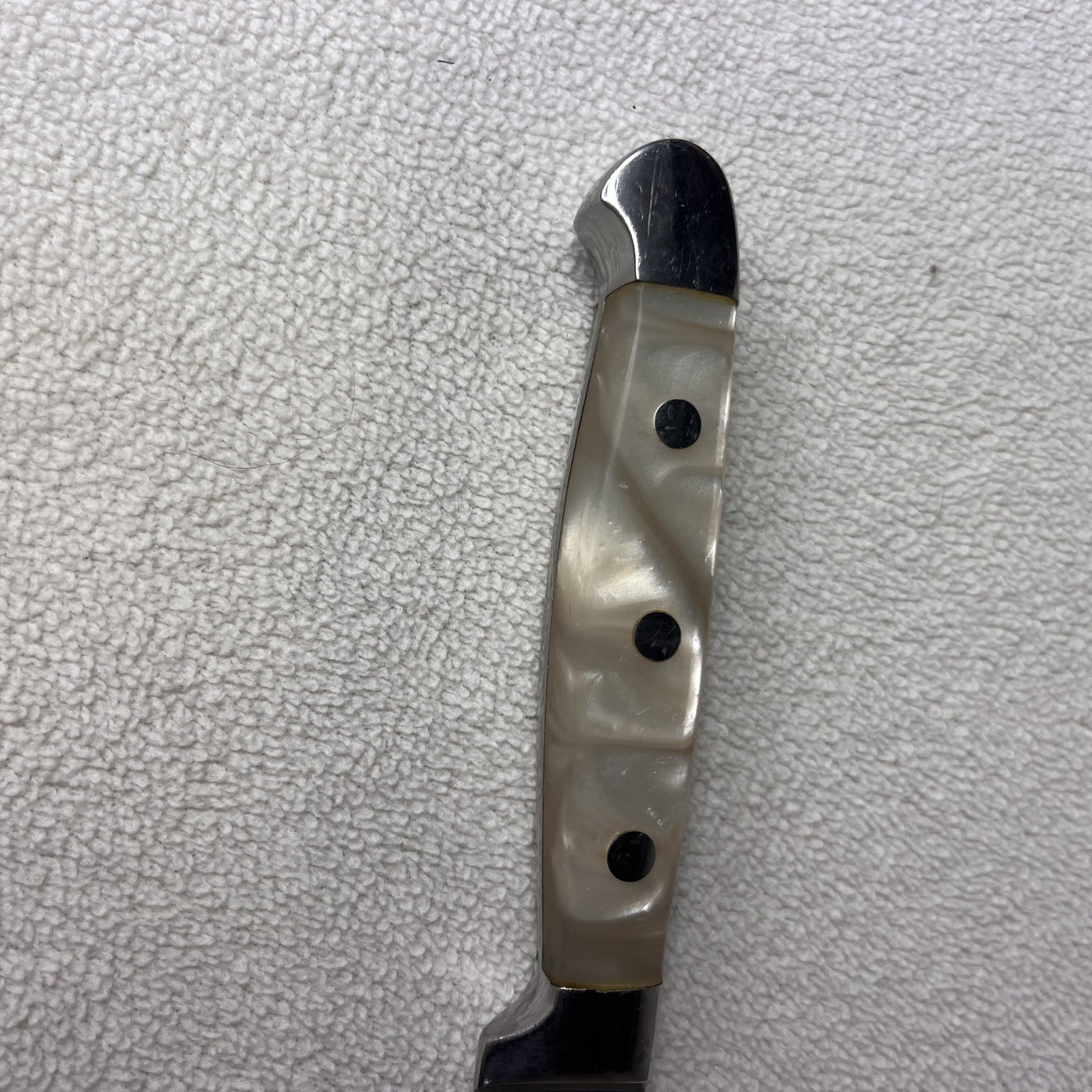 Oneida Vintage Pearl Crest Stirling Silver 9.25" 1 Piece Steak Knife