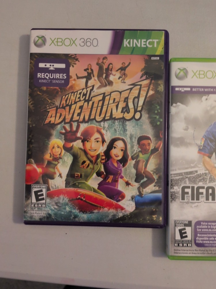 Microsoft Xbox 360 Kinect Camera Sensor 1414 W/ 3 Games Bundle Soccer FIFA