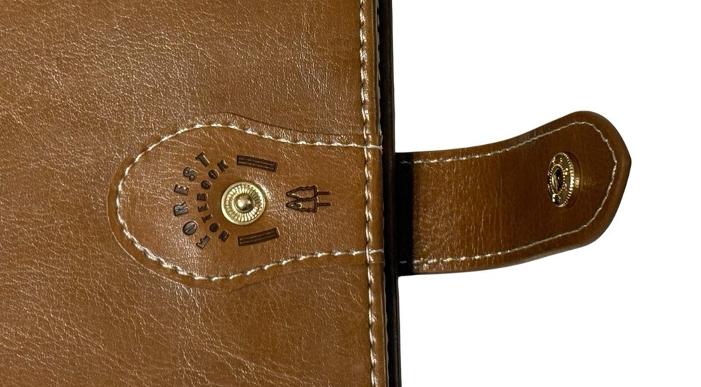 Forest Loose Leaf Leather Notebook ~ Brown ~ NEW