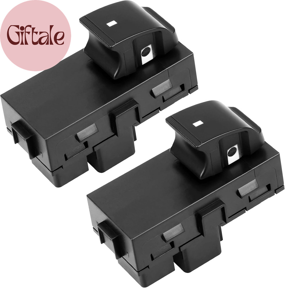 Passenger Power Window Switch Button 2 Pcs Compatible with 2007-2013 Chevy Silve