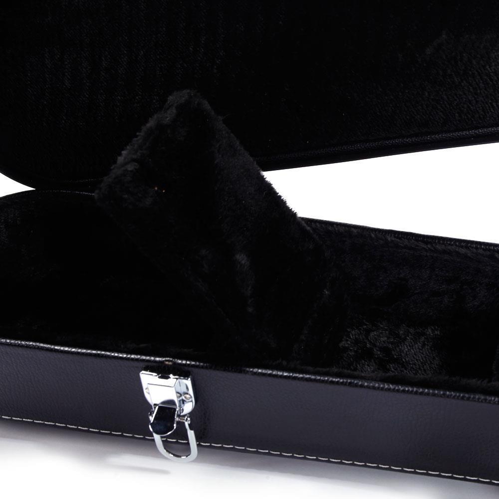 New Protable Glarry Microgroov Bulge Surface Electric Guitar Hard Case with Lock