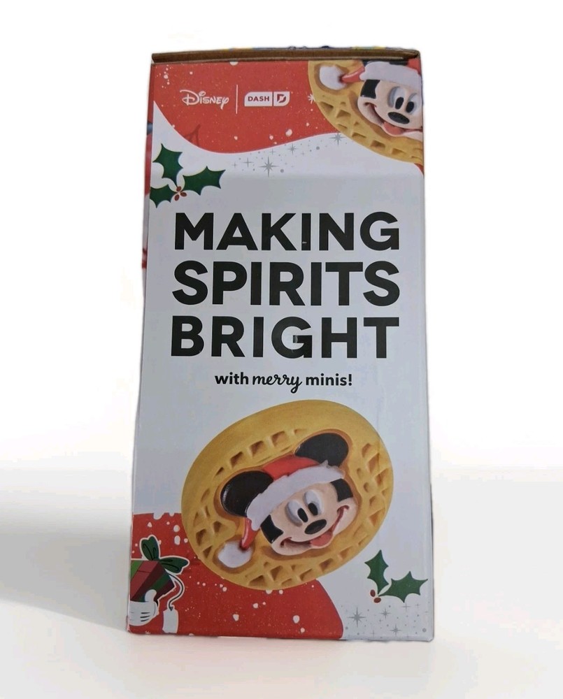 Disney Dash Mickey Mouse Santa Mini Waffle Maker - Electric Waffle Maker